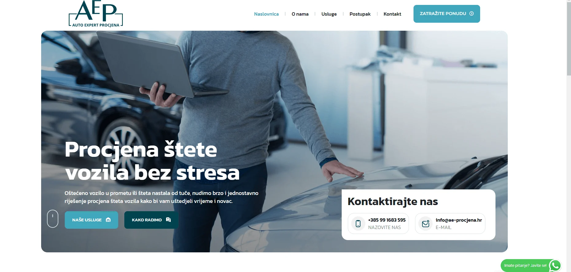 Web stranica Auto Expert Procjena