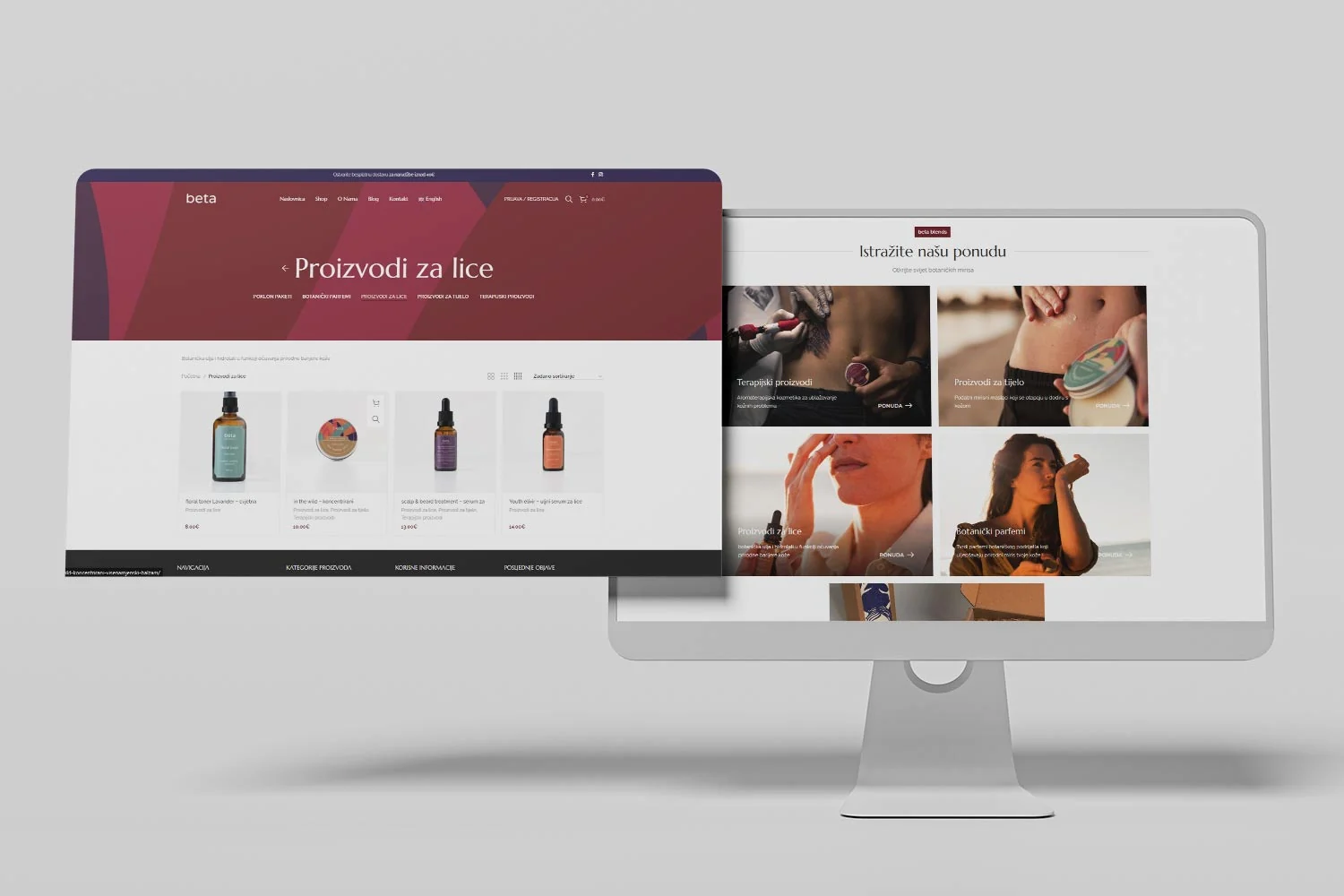 Web stranica beta blends, prikaz 3