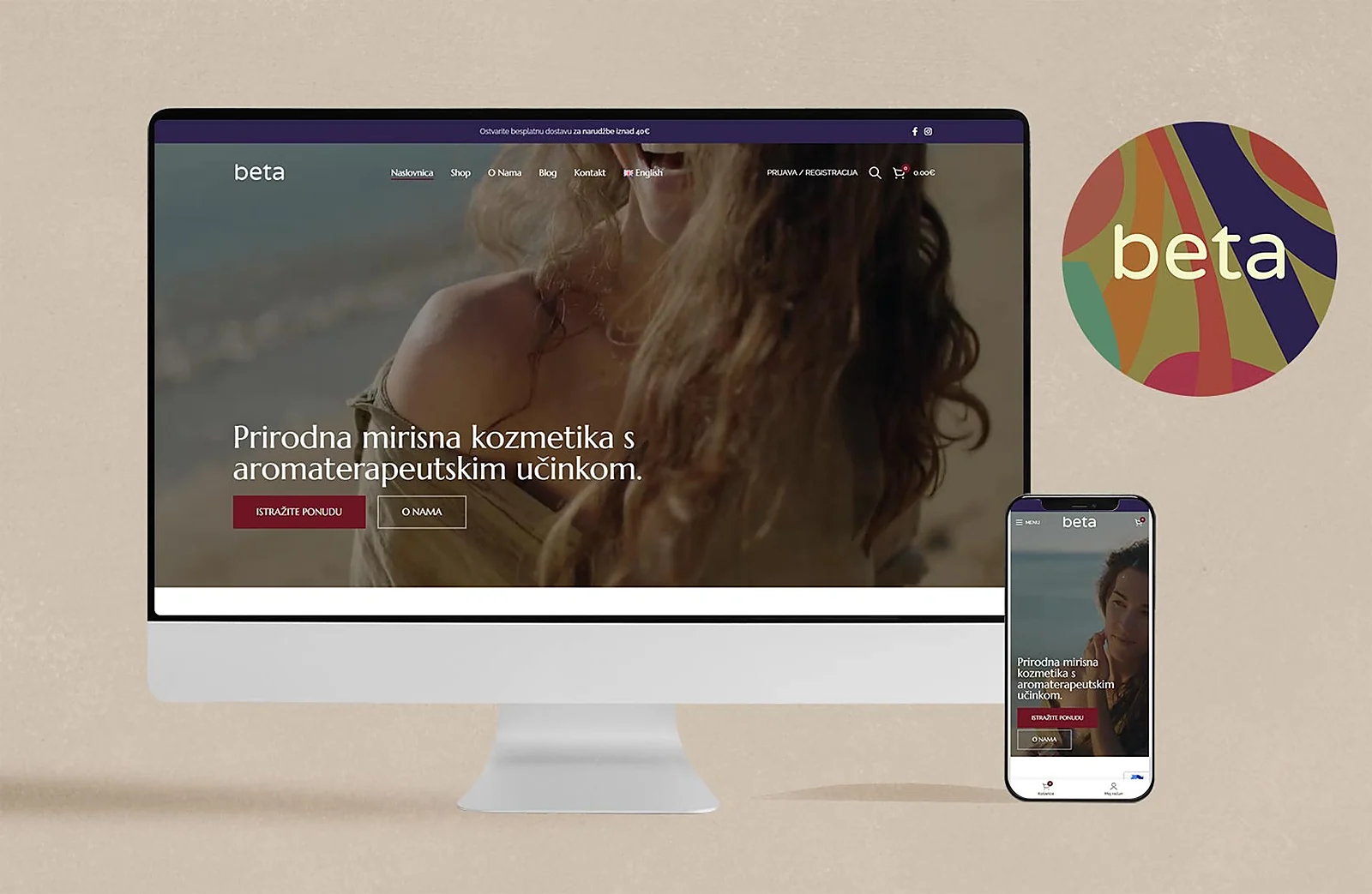 Web stranica beta blends