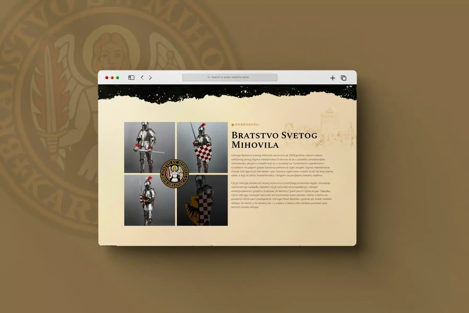 Web stranica Bratstvo Sv. Mihovila