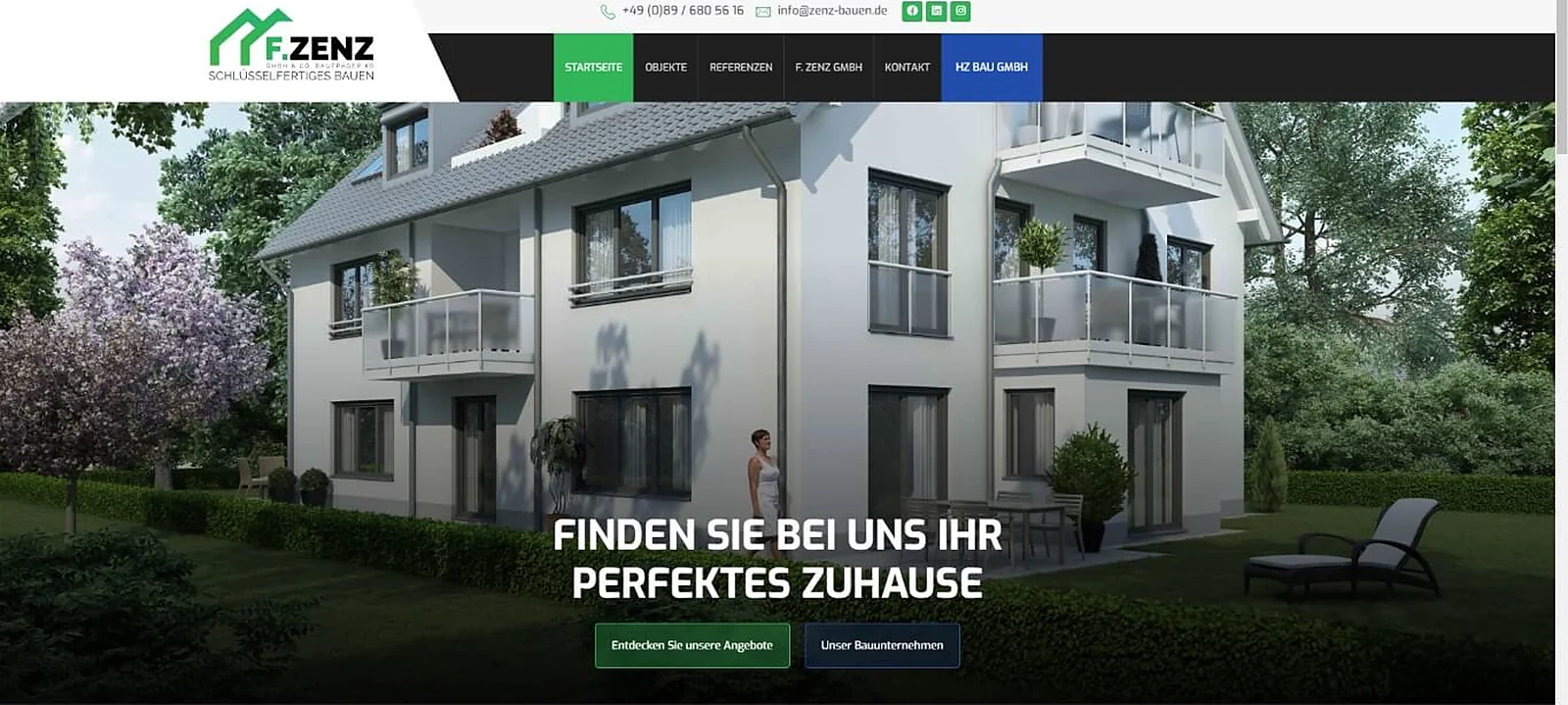 Web stranica F. Zenz GmbH & Co