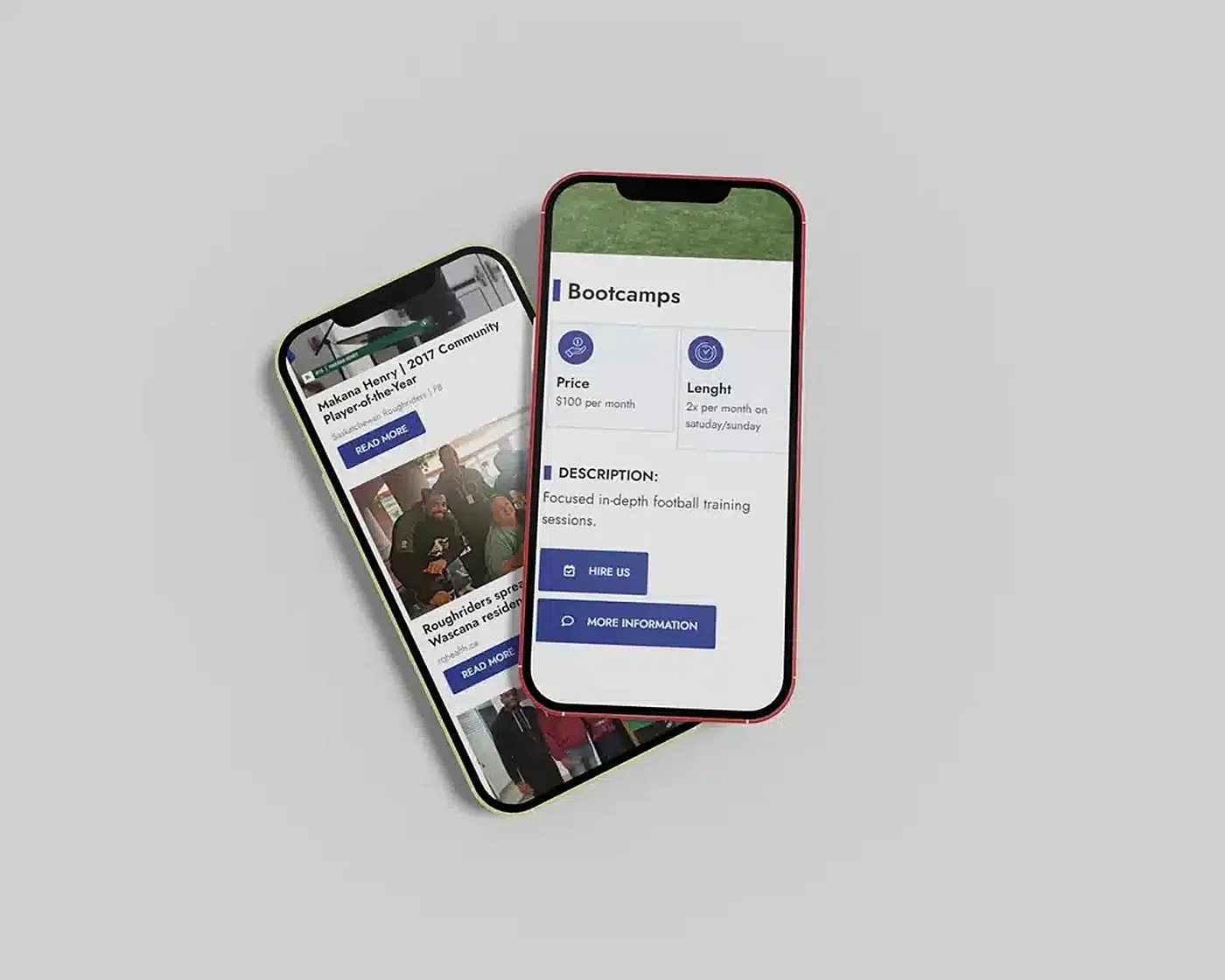 Web stranica Front7, prikaz 2