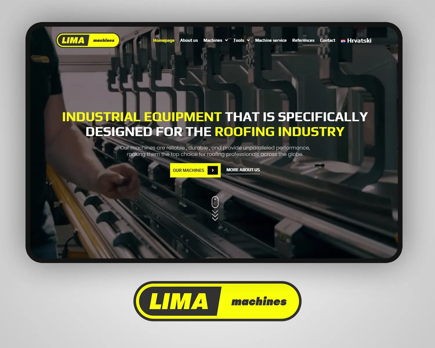Pregled stranica web stranice LIMA machines