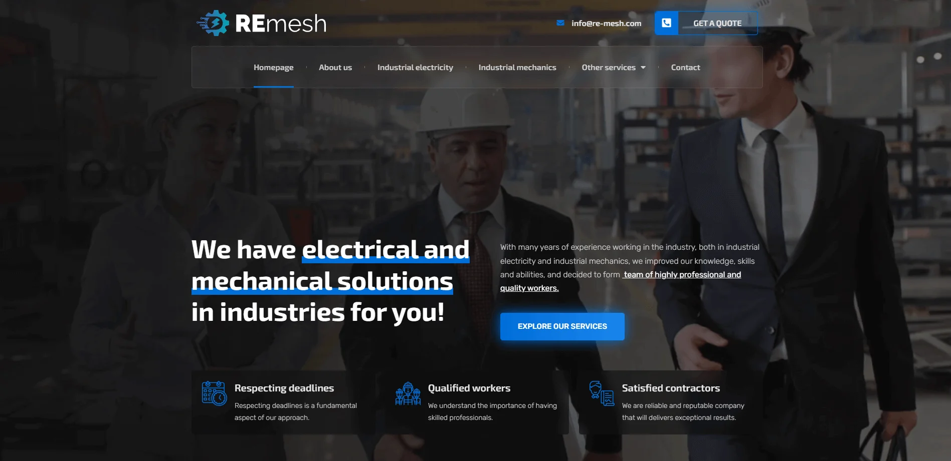Web stranica ReMesh
