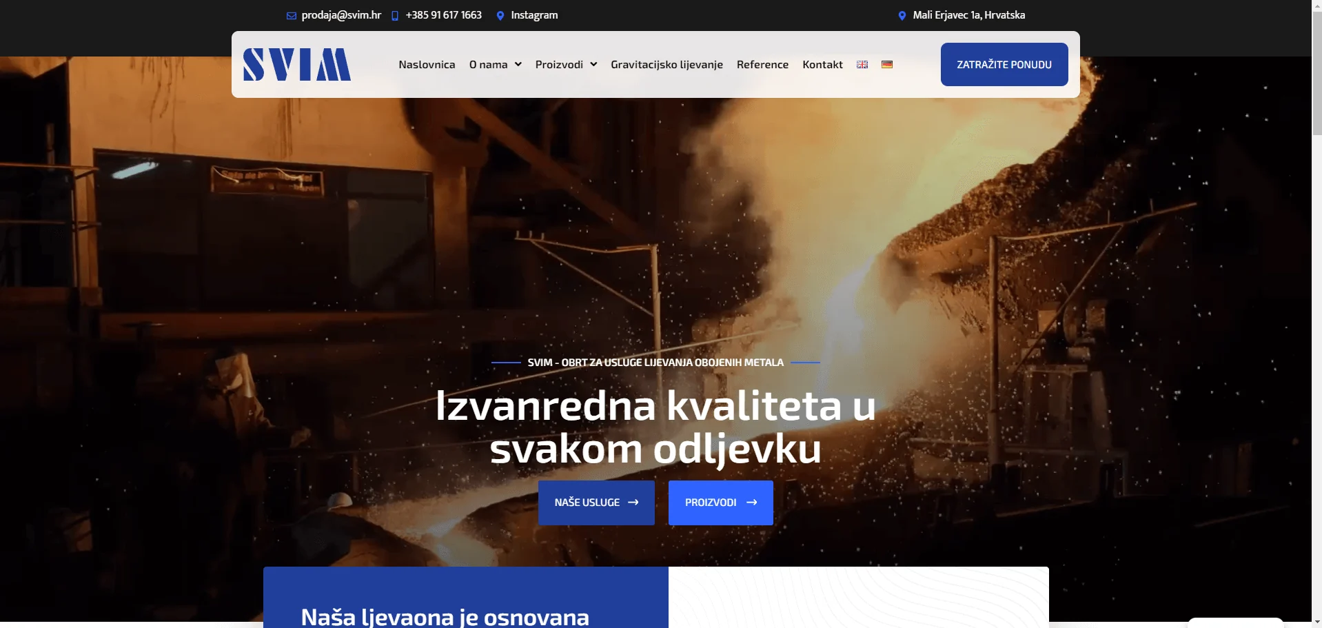 Web stranica SVIM