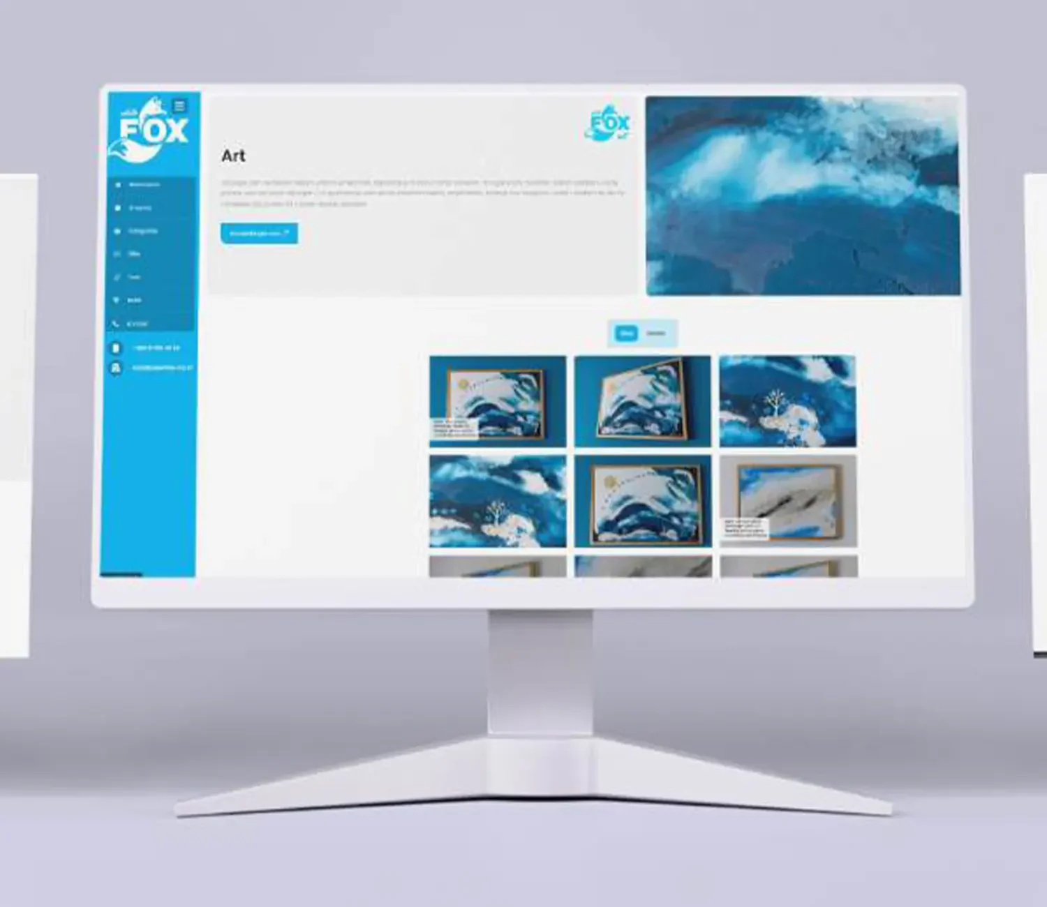 Web stranica White Fox, prikaz 2