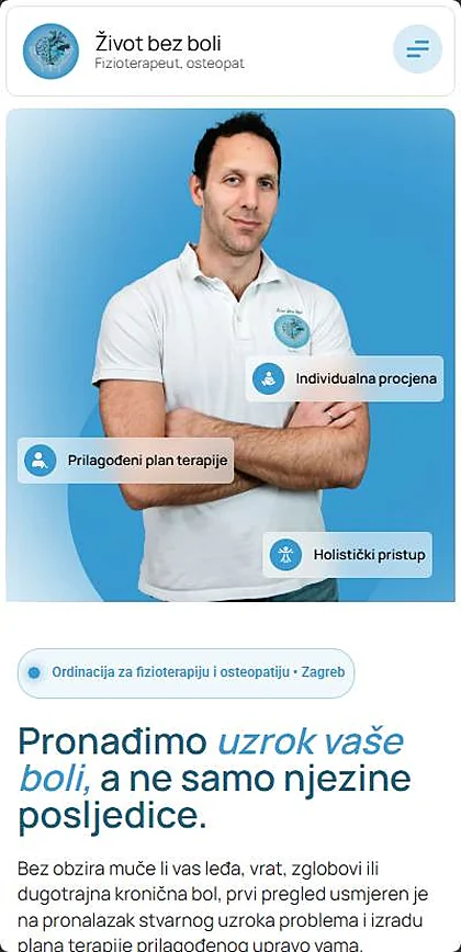 Web stranica Život bez boli na mobitelu