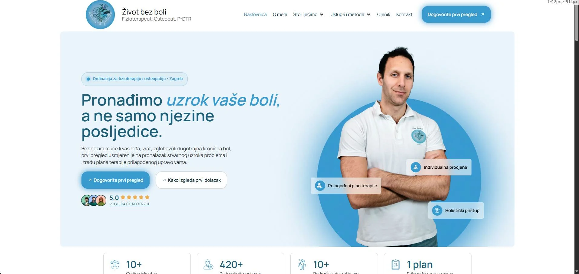 Web stranica Život bez boli
